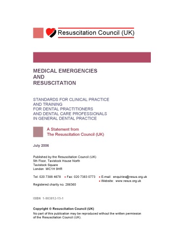 Medical Emergencies And Resuscitation