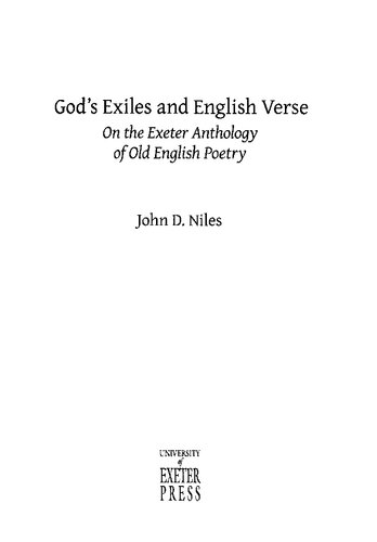 God's Exiles and English Verse