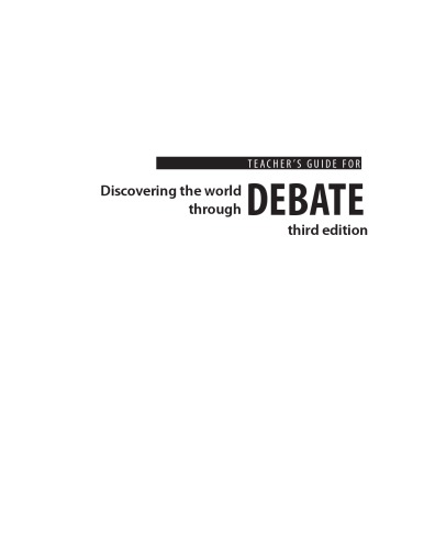 Discovering the World Through Debate