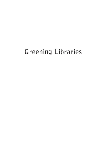 Greening Libraries