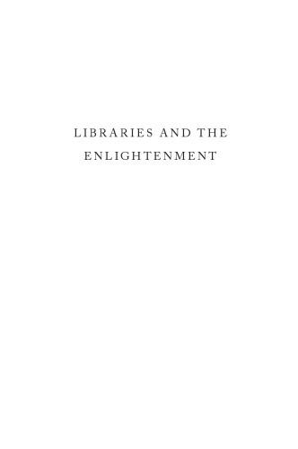 Libraries and the Enlightenment