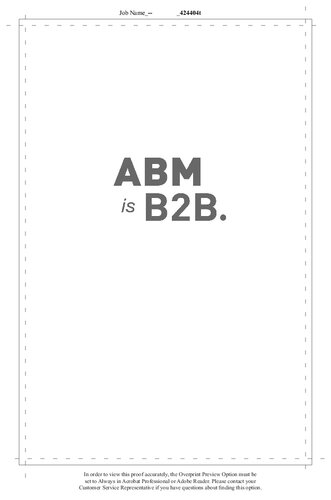 ABM is B2B.