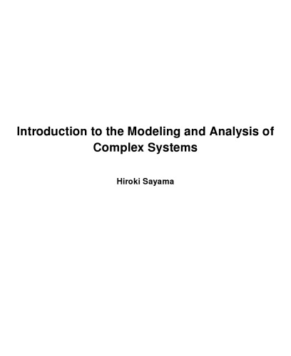 Modeling and Analysis of Complex Systems with PyCX