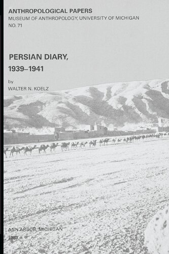 Persian diary, 1939-1941