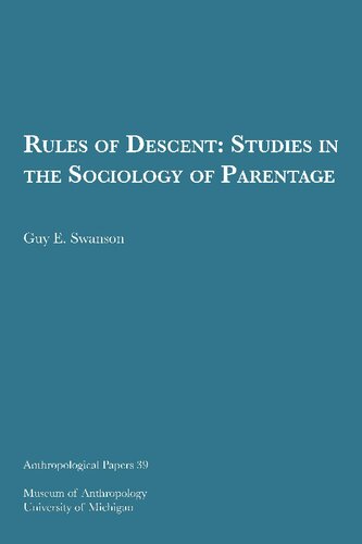 Rules of descent : studies in the sociology of parentage