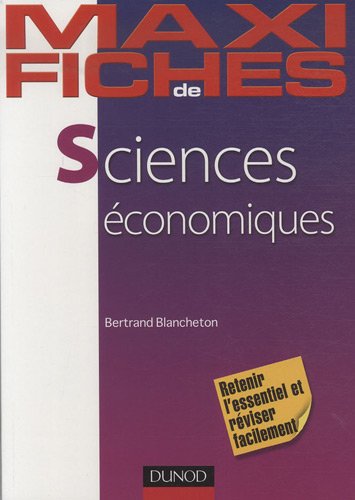 Maxi fiches de Sciences économiques