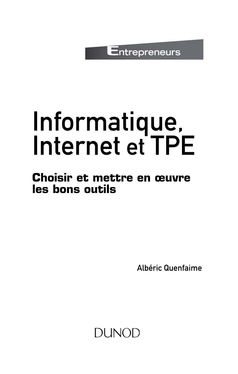 Informatique, Internet et TPE