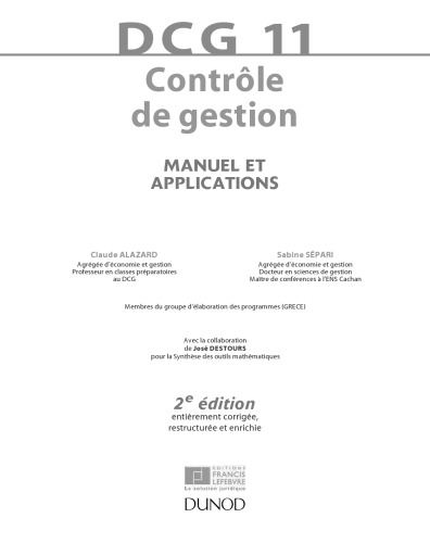 Dcg 11contrôle De Gestion