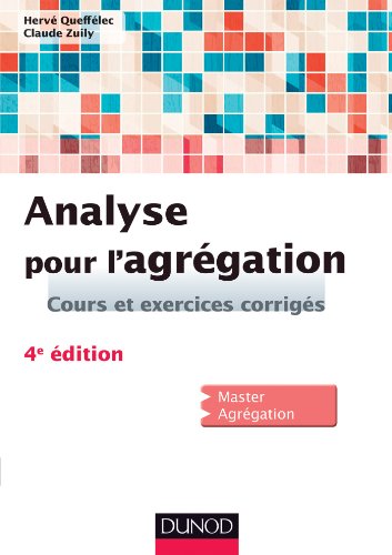 Analyse pour l'agrégation