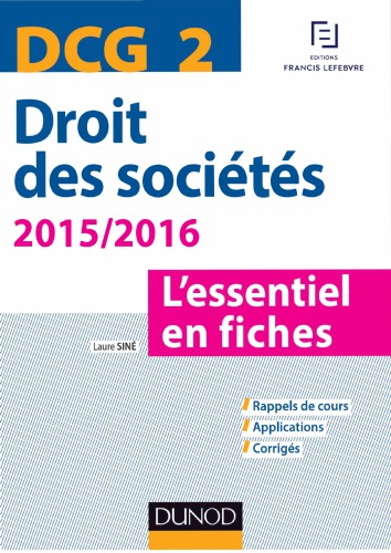 Droit des sociétés : l'essentiel en fiches