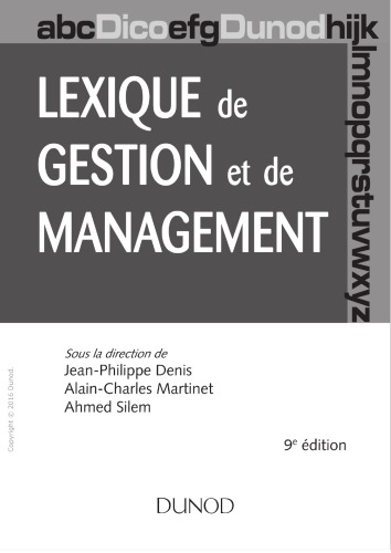 Lexique de Gestion Et de Management - 9e Ed.