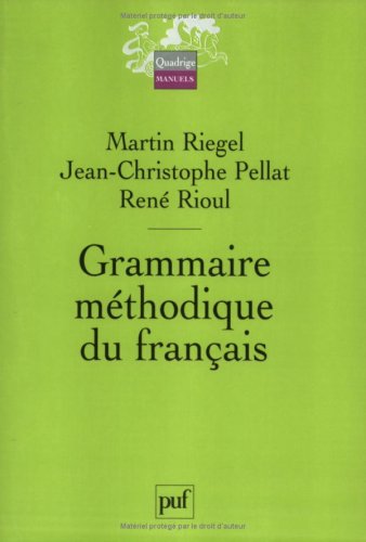 Grammaire methodique du francais