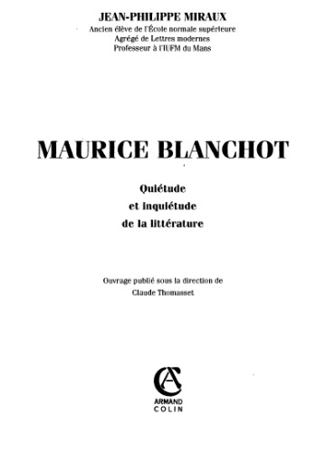 Maurice Blanchot