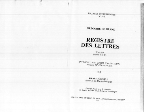 Registre Des Lettres