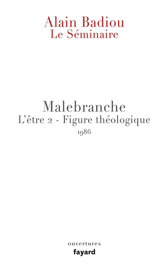 Le Séminaire. Malebranche