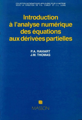 Introduction à l'analyse numérique des équations aux dérivées partielles