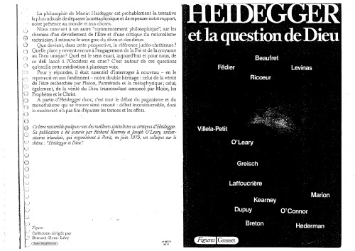 Heidegger et la question de Dieu