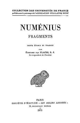 Numenius, Fragments