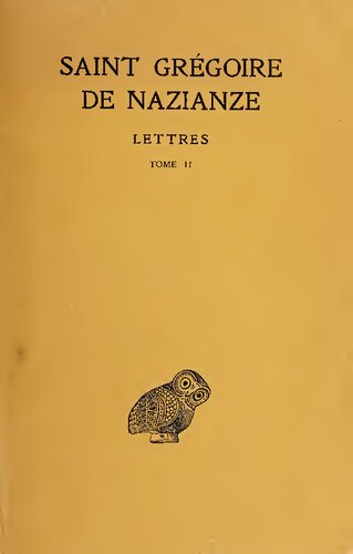 Gregoire de Nazianze, Correspondance