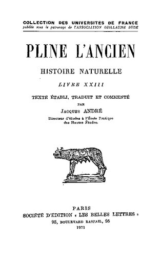 Pline L'Ancien, Histoire Naturelle