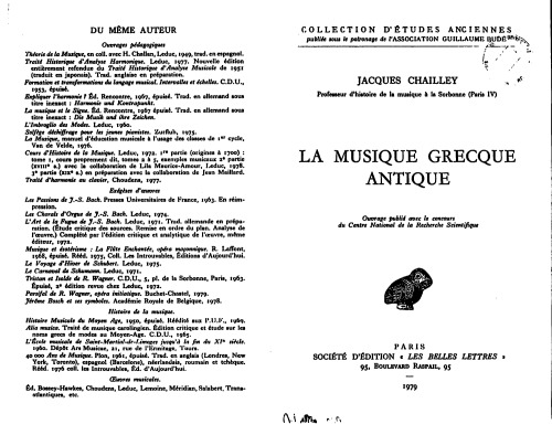 La musique grecque antique