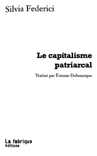 Le Capitalisme patriarcal