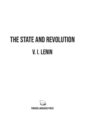 The State and Revolution (Foundations #5)