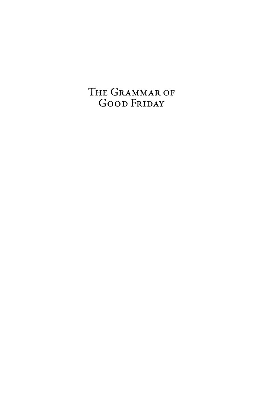 SERMO 08 The Grammar of Good Friday, Johnson