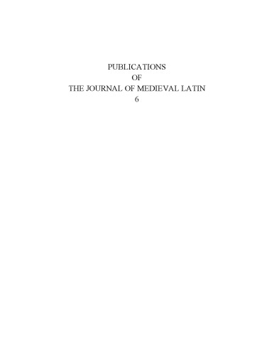 Insignis Sophiae Arcator: Medieval Latin Studies in Honour of Michael Herren on his 65th Birthday