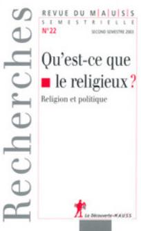 Qu'est ce que le religieux ?