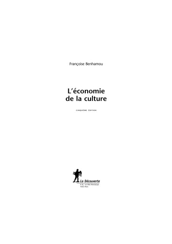 L'économie De La Culture