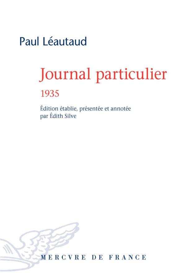 Journal particulier, 1935