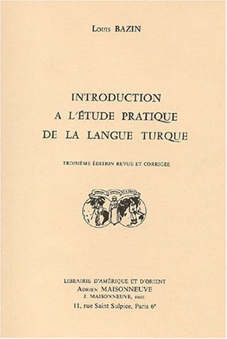 Introduction à l'étude pratique de la langue turque