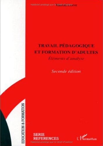 Travail Pédagogique Et Formation D'adultes