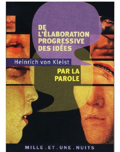 De l'élaboration progressive des idées par la parole