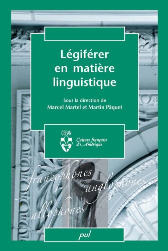 Légiférer en matière linguistique