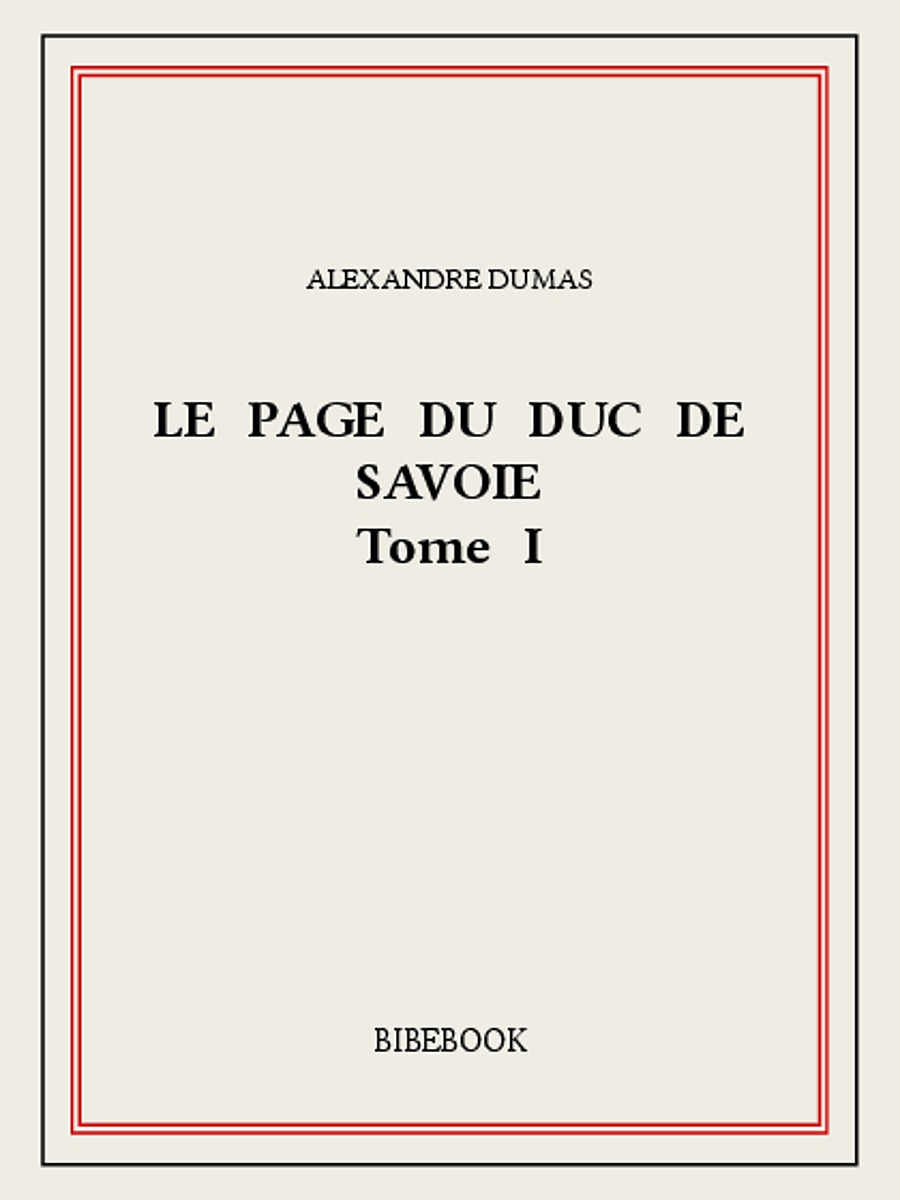 Le page du duc de Savoie I