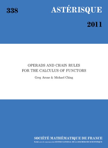 Operads and chain rules for the calculus of functors