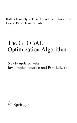 The GLOBAL Optimization Algorithm : Newly Updated with Java Implementation and Parallelization