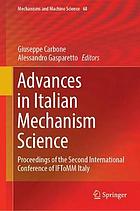 Advances in Italian mechanism science : proceedings of the second International Conference of IFToMM Italy