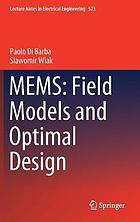 MEMS : field models and optimal design