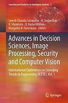 Advances in Decision Sciences, Image Processing, Security and Computer Vision : International Conference on Emerging Trends in Engineering (ICETE), Vol. 2