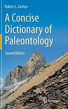 A concise dictionary of paleontology