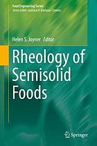 Rheology of semisolid foods