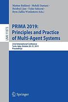 PRIMA 2019: Principles and Practice of Multi-Agent Systems : 22nd International Conference, Turin, Italy, October 28-31, 2019, Proceedings