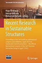 RECENT RESEARCH IN SUSTAINABLE STRUCTURES : proceedings of the 3rd geomeast.