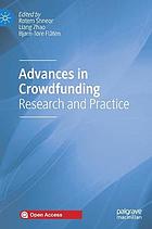 Advances in crowdfunding : research and practice