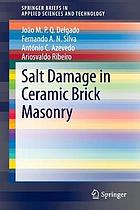 Salt damage in ceramic brick masonry