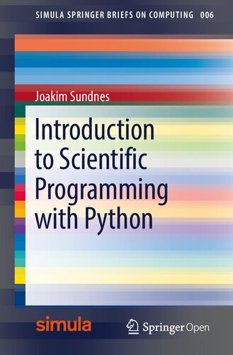 Introduction to Scientific Programming with Python (Simula SpringerBriefs on Computing)