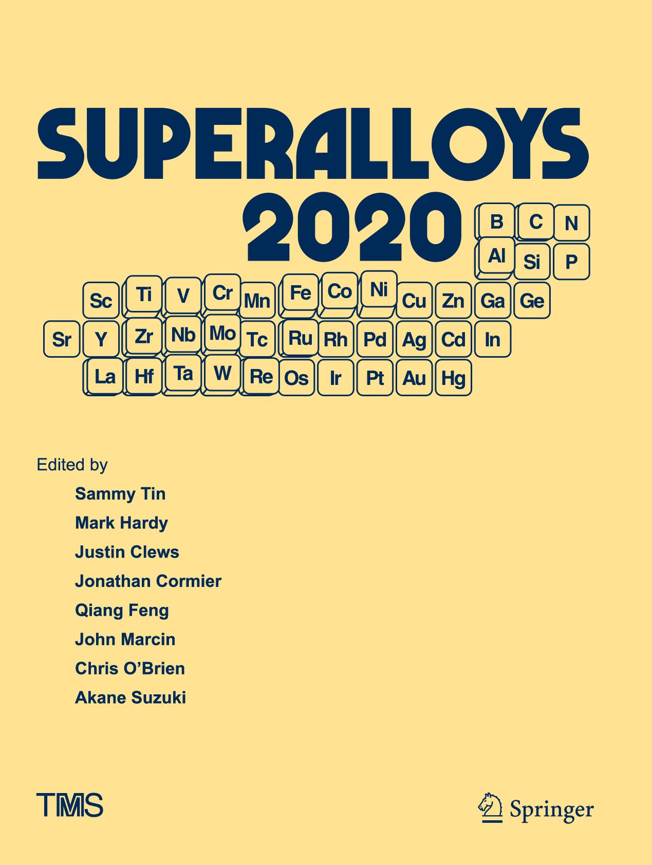 Superalloys 2020 : proceedings of the 14th International Symposium on Superalloys